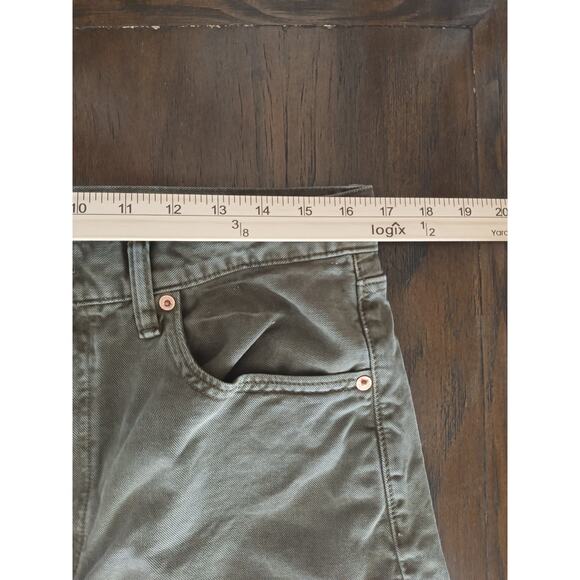 American Eagle 77 Stovepipe Mens Size 12 Gray Straight Cut Low Rise Denim Jeans - Picture 6 of 11